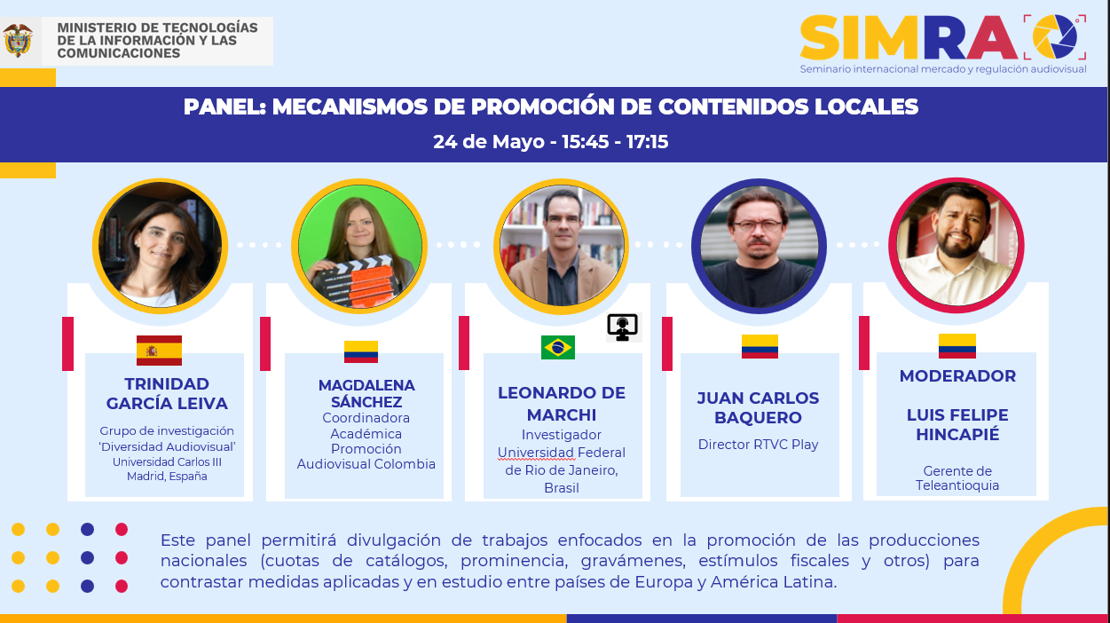 Panel: Mecanismos de promoción de los contenidos locales 24 de mayo de 2023 – SIMRA
